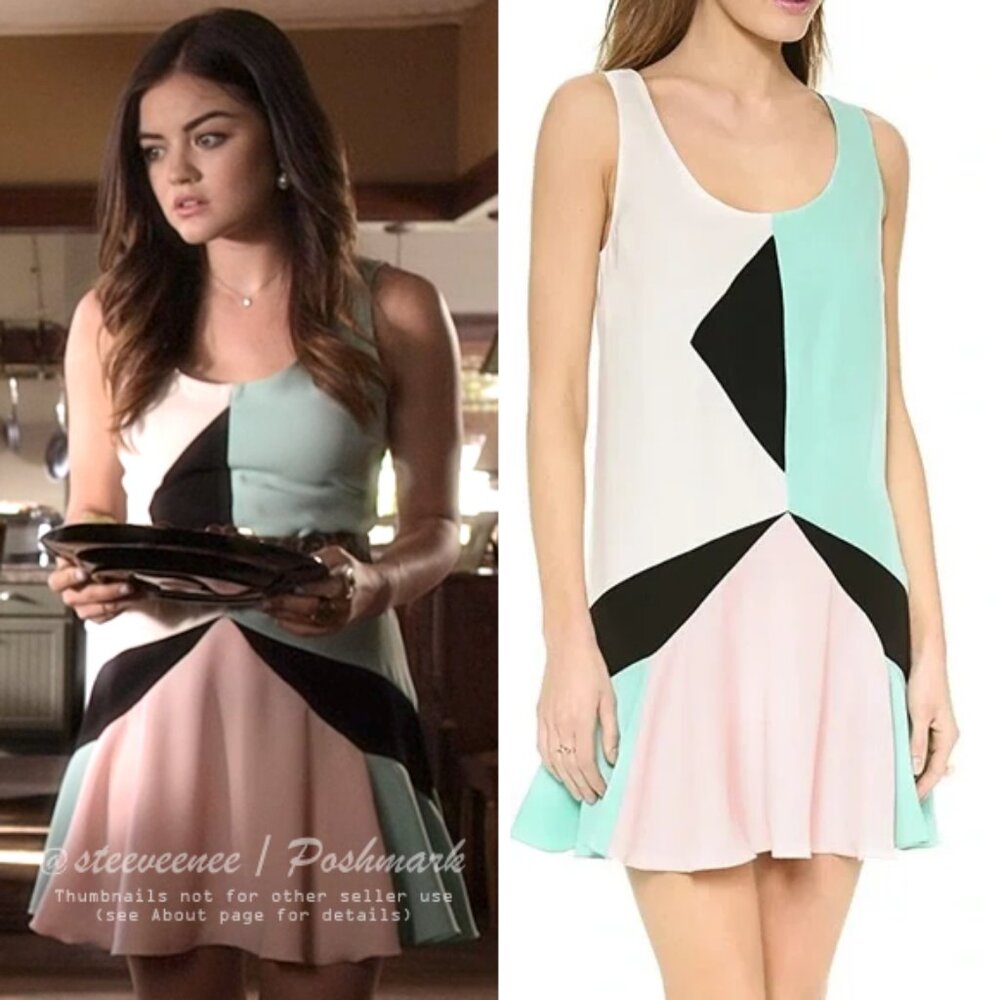 Marc by Marc Jacobs Cady Collage Colorblock Dress ASO Aria Montgomery